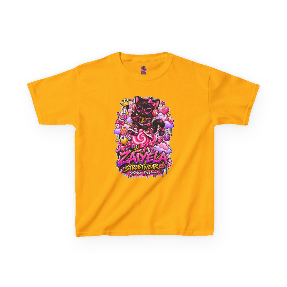 Kids Tee — Zaiyela Streetwear Cute Magical Kitty