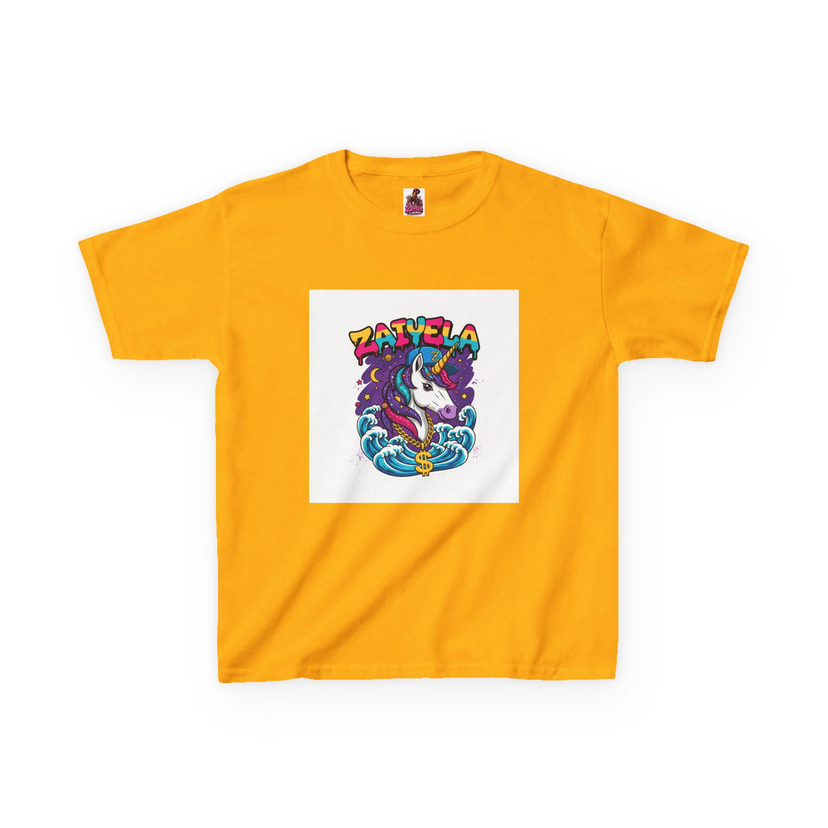 Kids T-Shirt Colorful Surf Unicorn Graphic