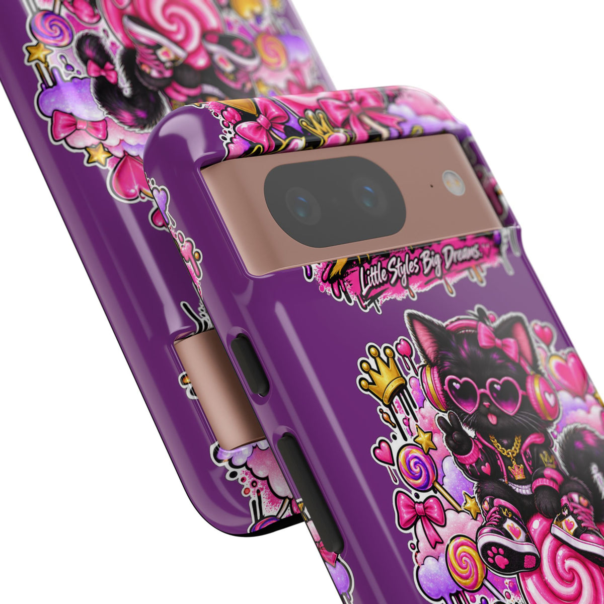 Cute Black Cat Candy Phone Case — Zaiyela Streetwear Magical Kitty