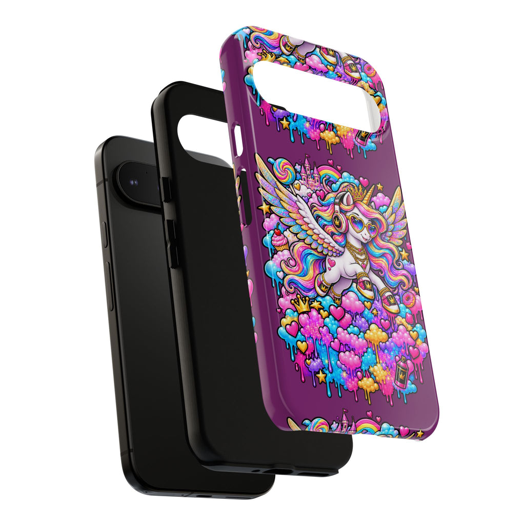 Unicorn Cute Tough Case — Colorful Rainbow Pegasus Phone Case