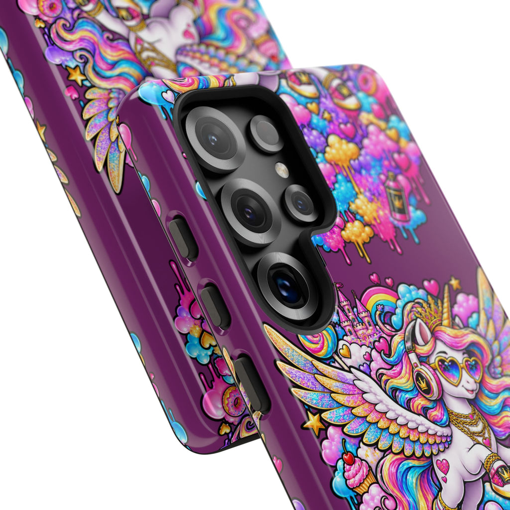 Unicorn Cute Tough Case — Colorful Rainbow Pegasus Phone Case