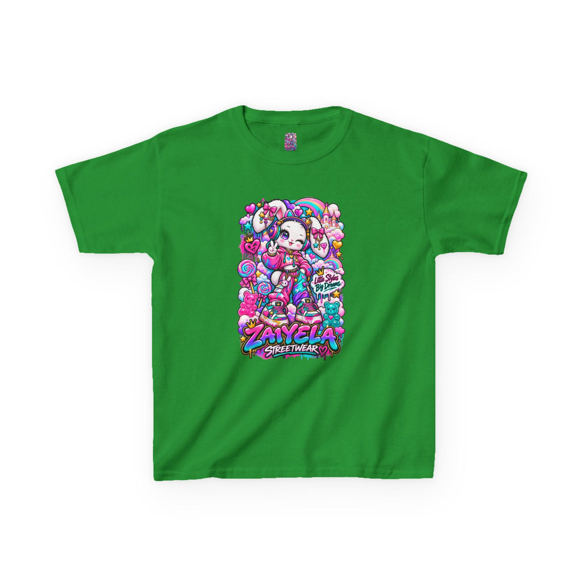 Kids Tee — Colorful Anime Candy Character Bunny Candy Dream