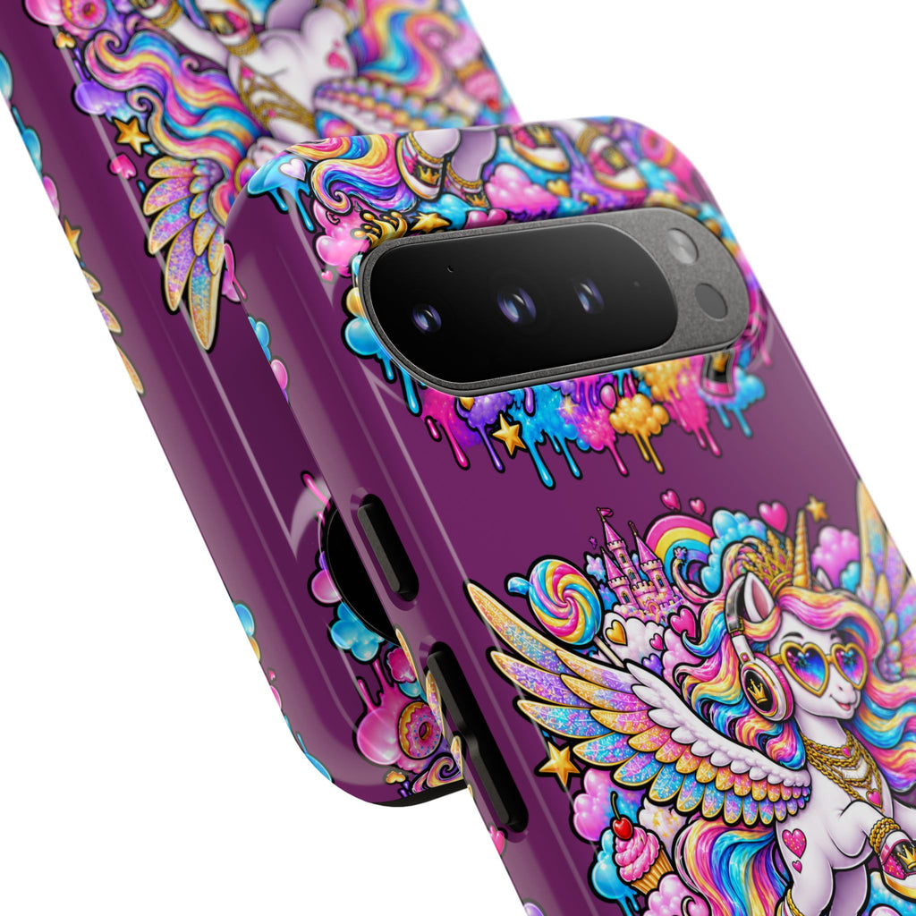 Unicorn Cute Tough Case — Colorful Rainbow Pegasus Phone Case