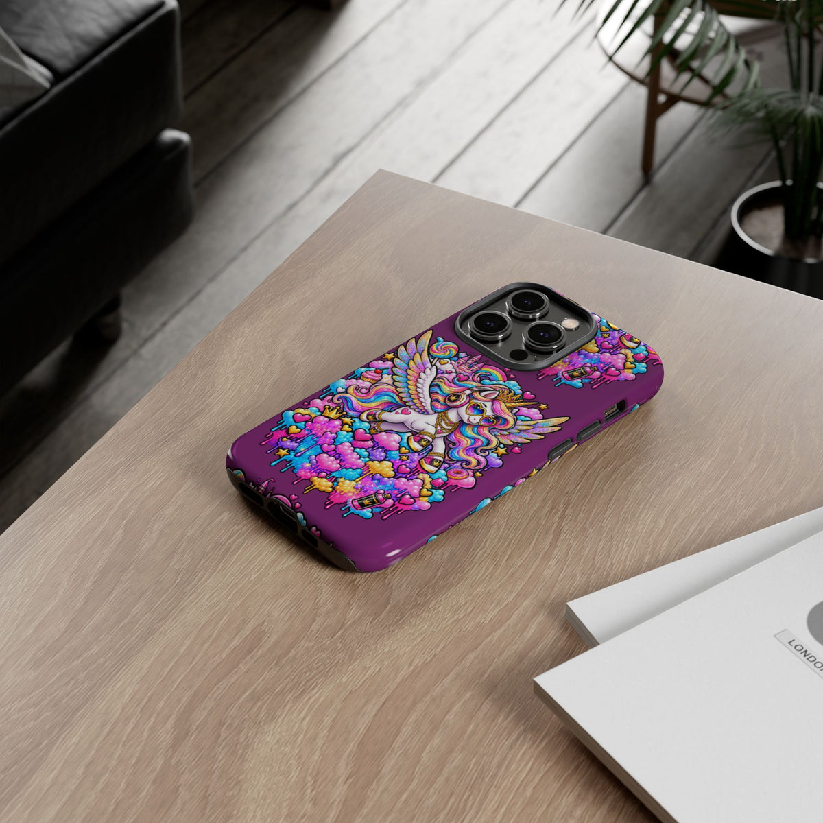 Unicorn Cute Tough Case — Colorful Rainbow Pegasus Phone Case
