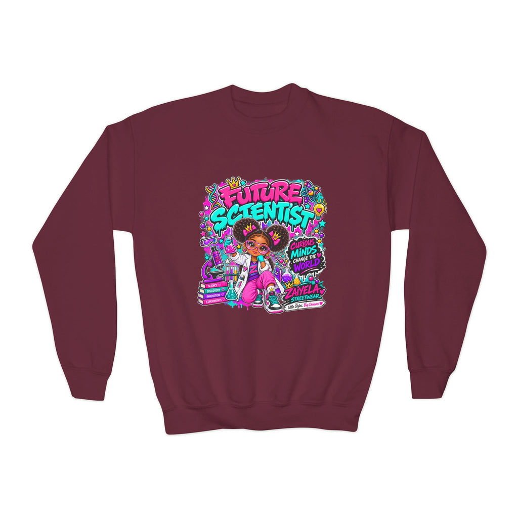 Future Scientist Youth Sweatshirt — Bright STEM Crewneck for Kids