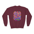 Youth Crewneck Sweatshirt — Colorful  Phoenix Graphic
