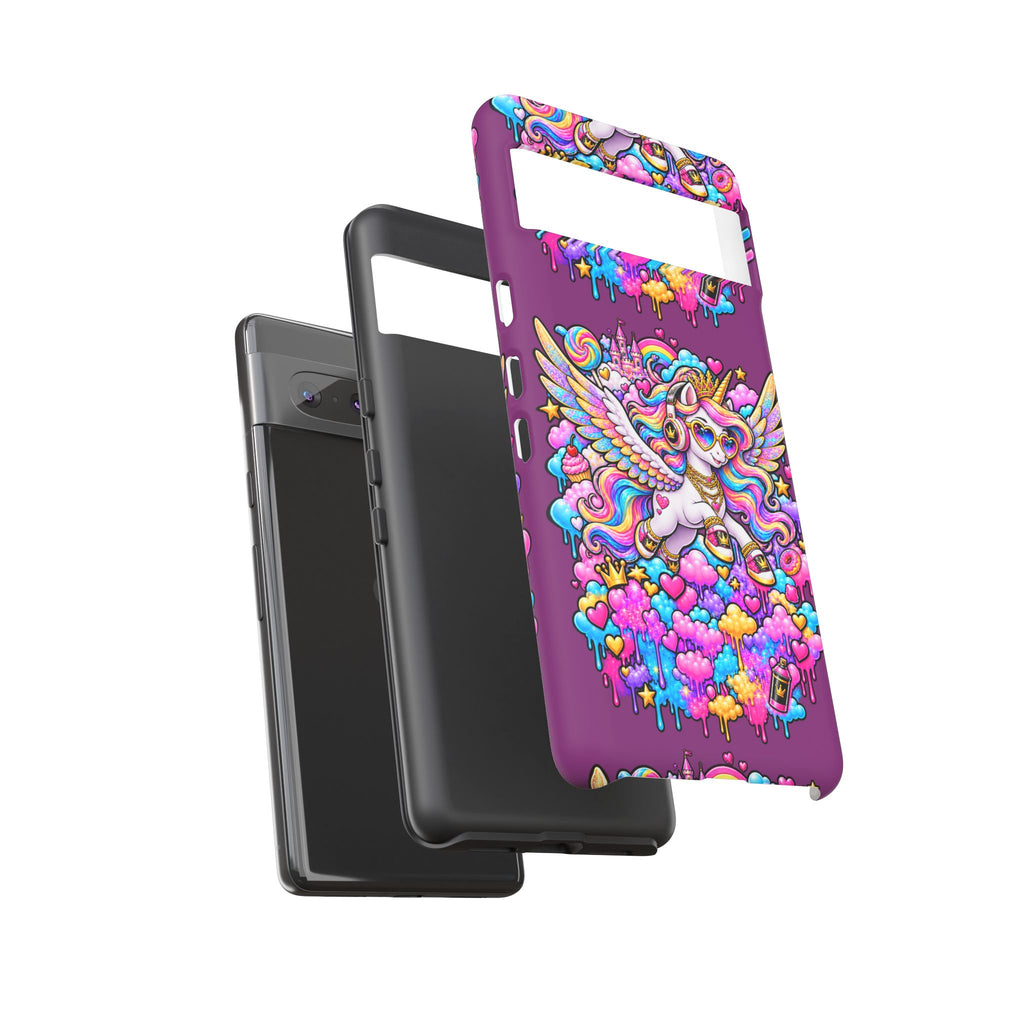 Unicorn Cute Tough Case — Colorful Rainbow Pegasus Phone Case