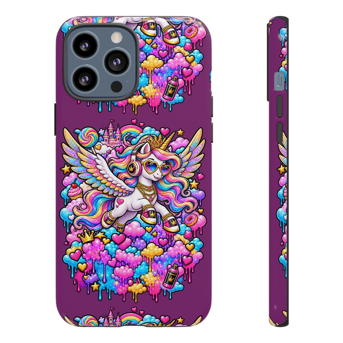 Unicorn Cute Tough Case — Colorful Rainbow Pegasus Phone Case
