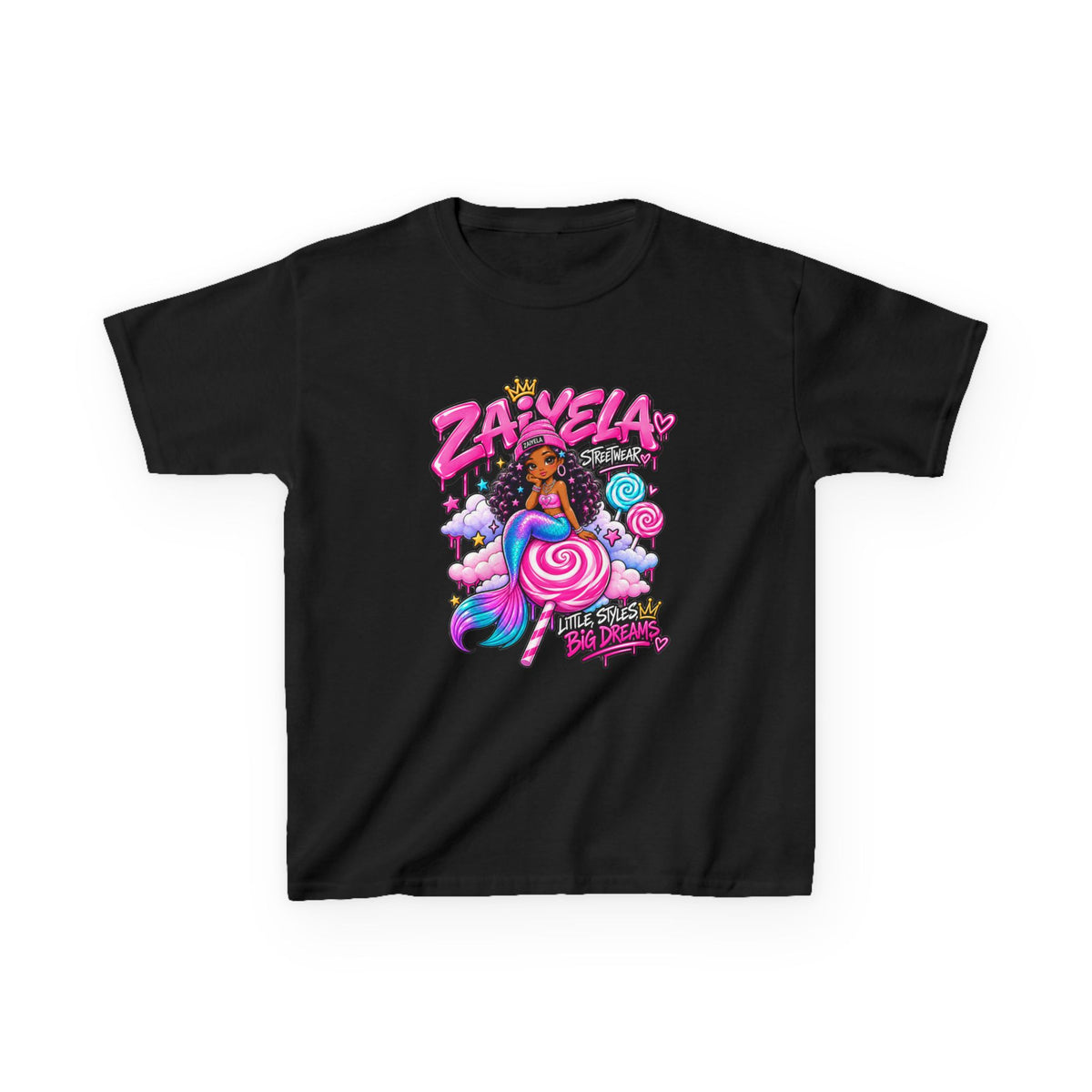 Kids Tee  Zaiyela  Candy Cloud Girl Graphic