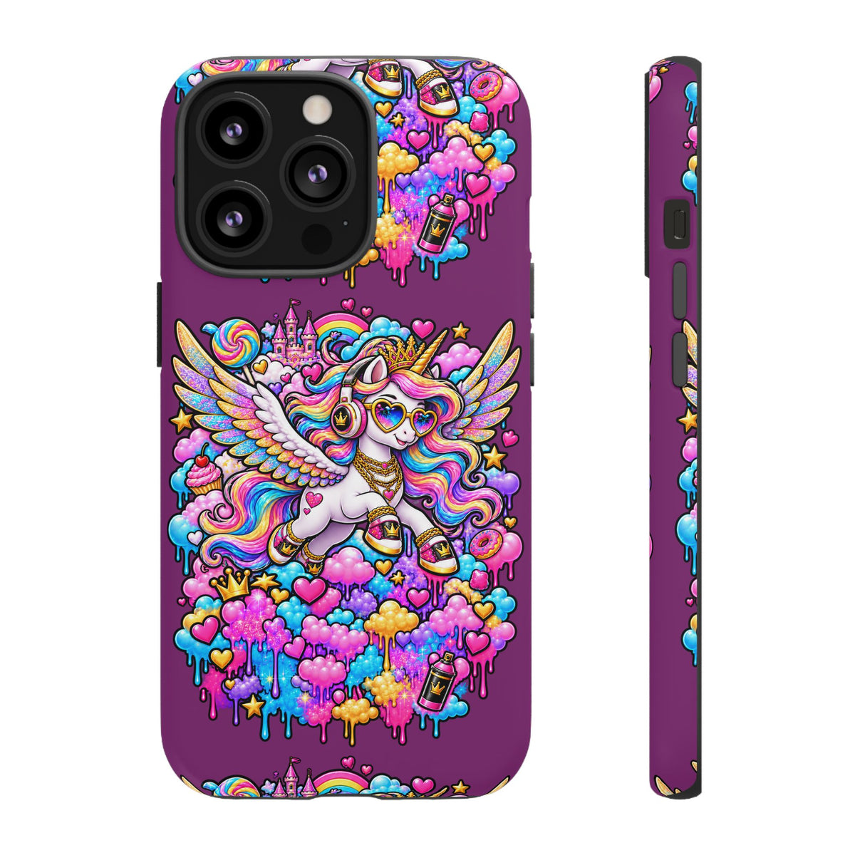 Unicorn Cute Tough Case — Colorful Rainbow Pegasus Phone Case