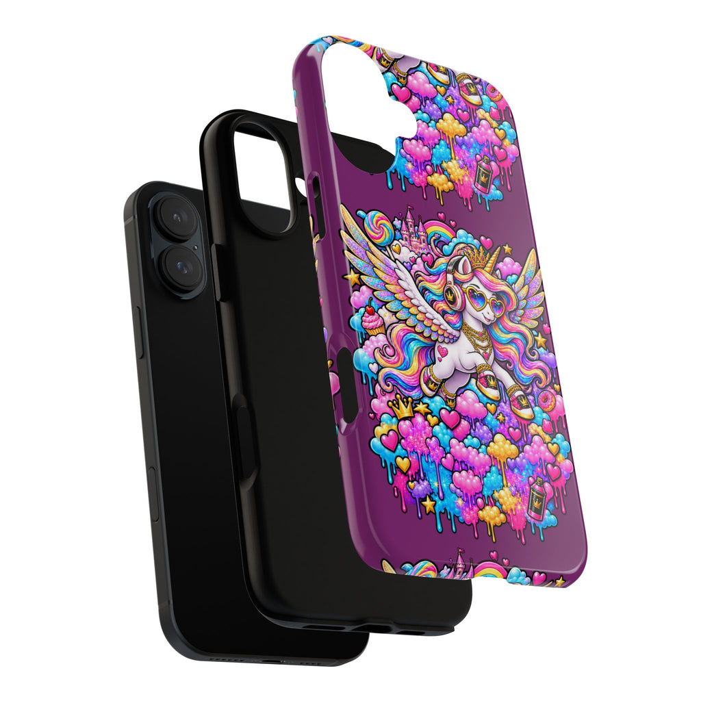Unicorn Cute Tough Case — Colorful Rainbow Pegasus Phone Case
