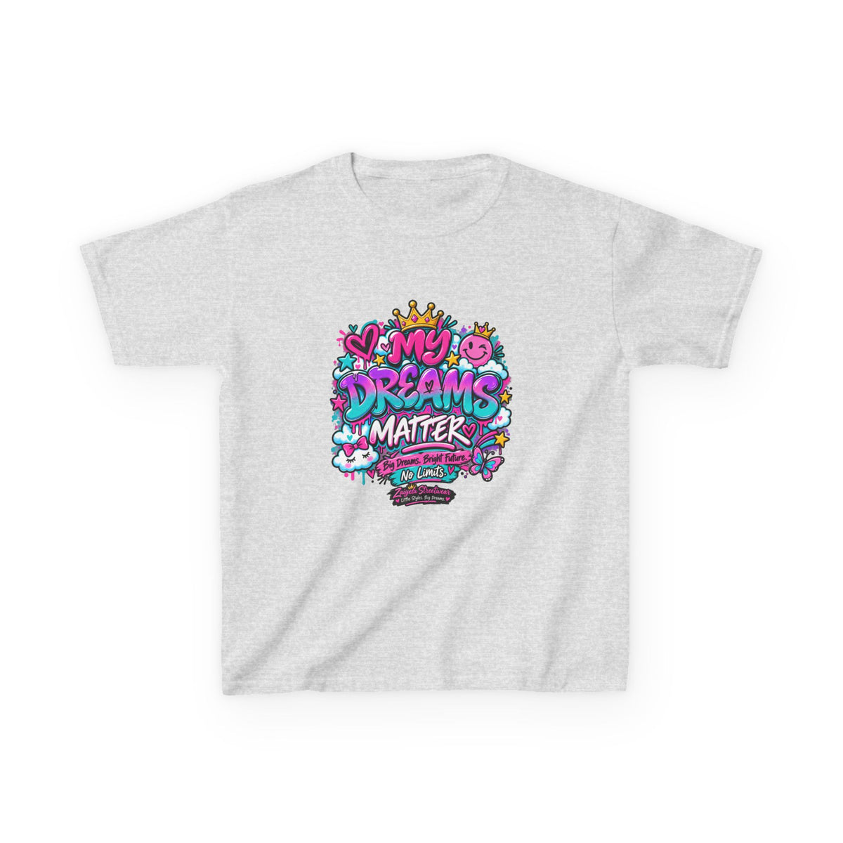 Kids T-Shirt — "My Dreams Matter" Colorful Graphic Tee