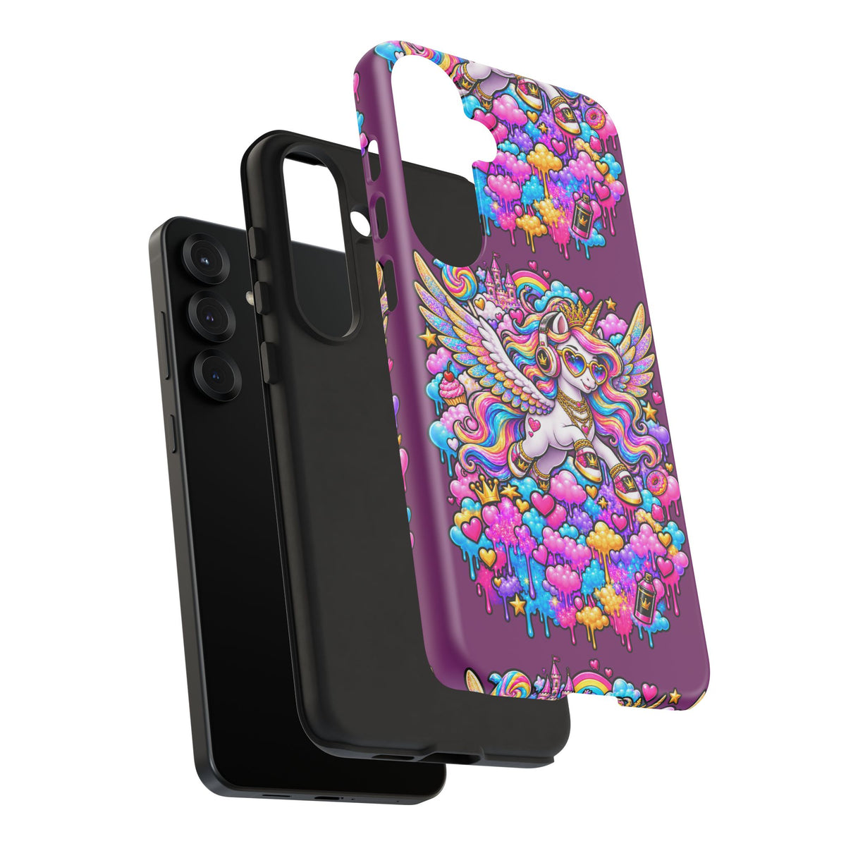 Unicorn Cute Tough Case — Colorful Rainbow Pegasus Phone Case