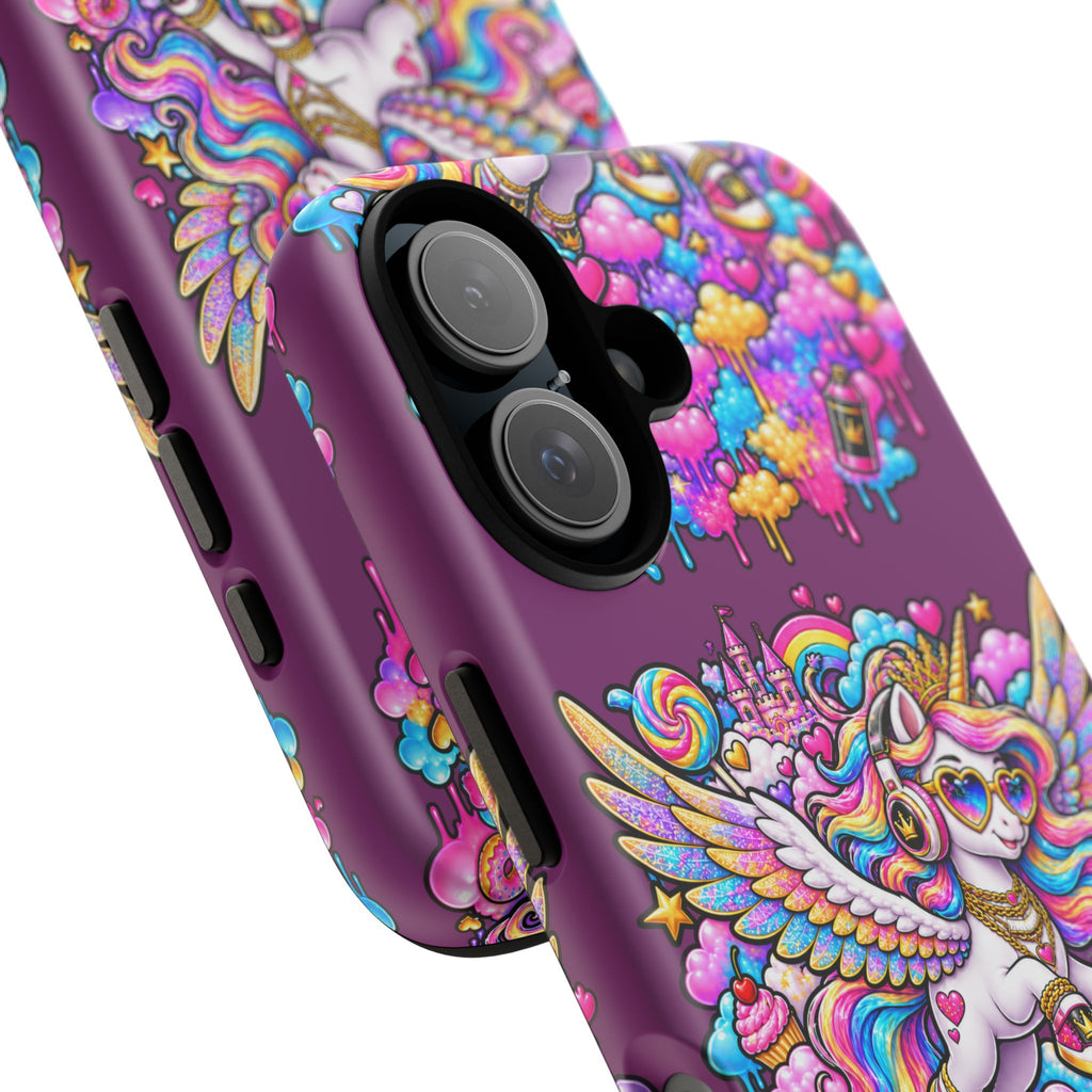 Unicorn Cute Tough Case — Colorful Rainbow Pegasus Phone Case