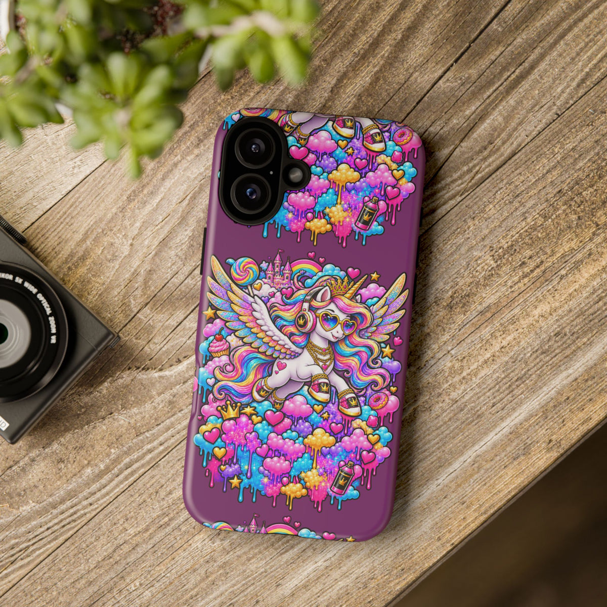 Unicorn Cute Tough Case — Colorful Rainbow Pegasus Phone Case
