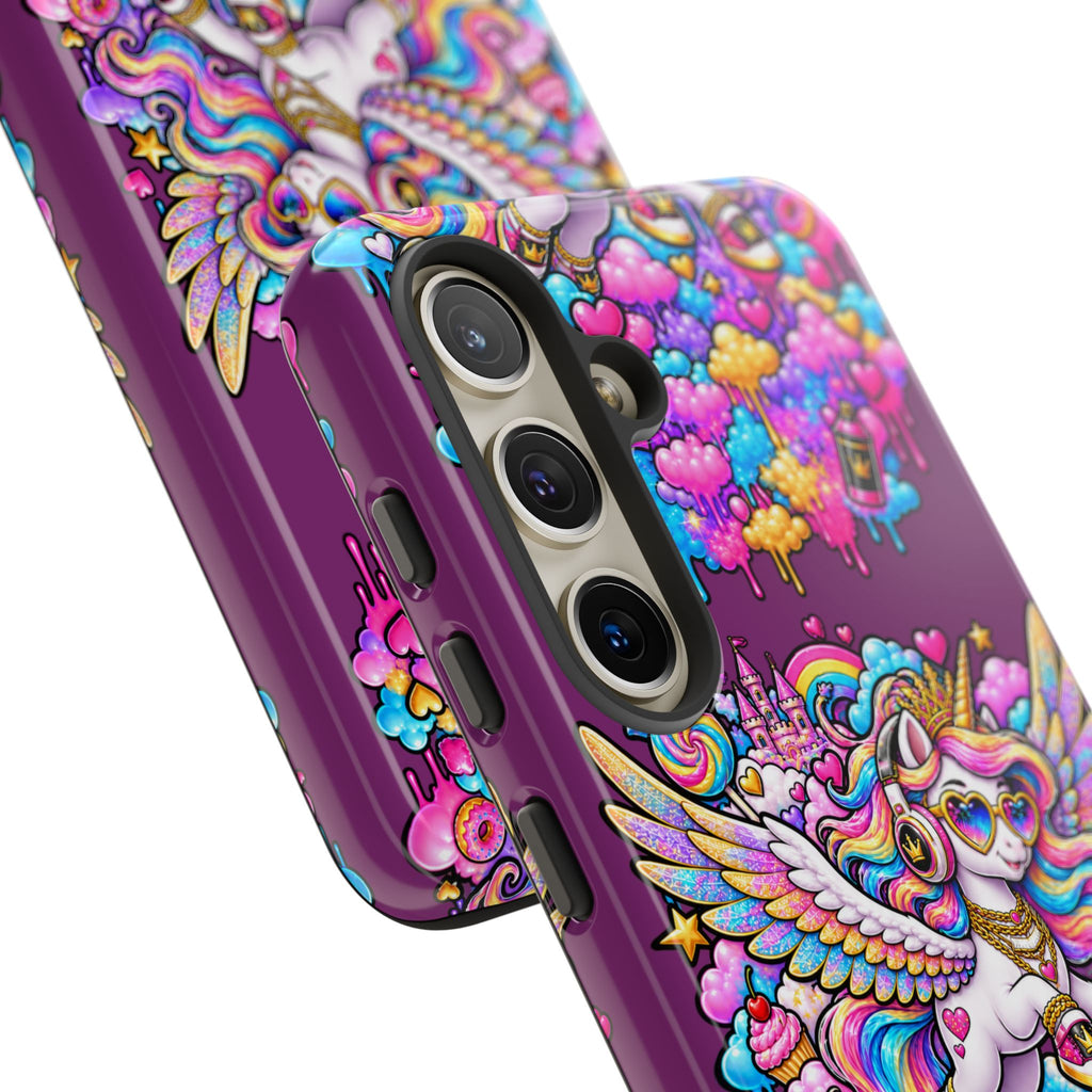 Unicorn Cute Tough Case — Colorful Rainbow Pegasus Phone Case