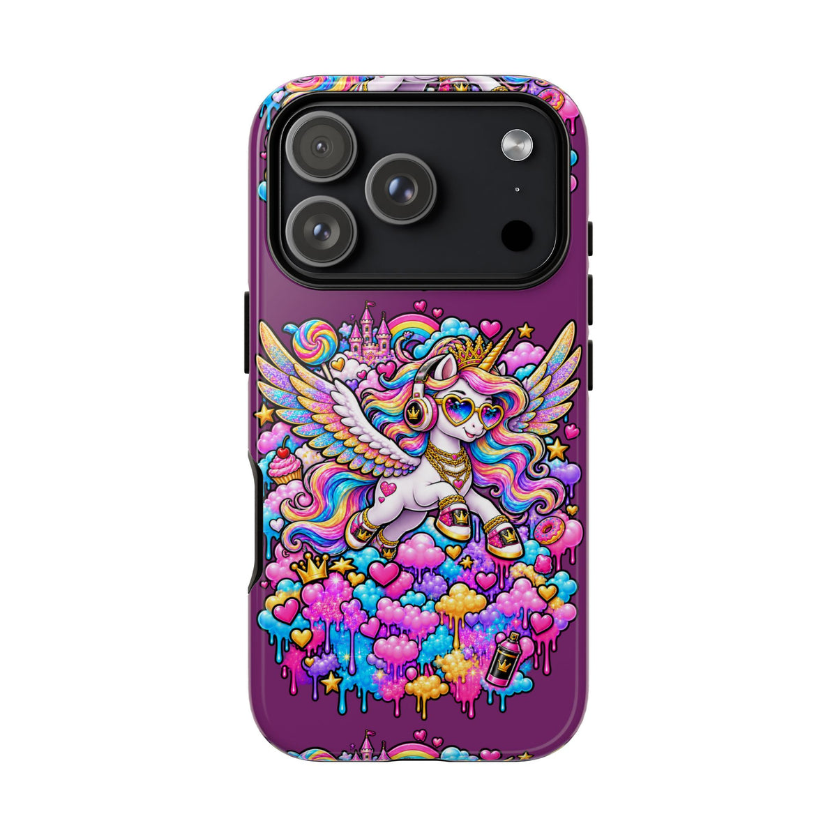 Unicorn Cute Tough Case — Colorful Rainbow Pegasus Phone Case