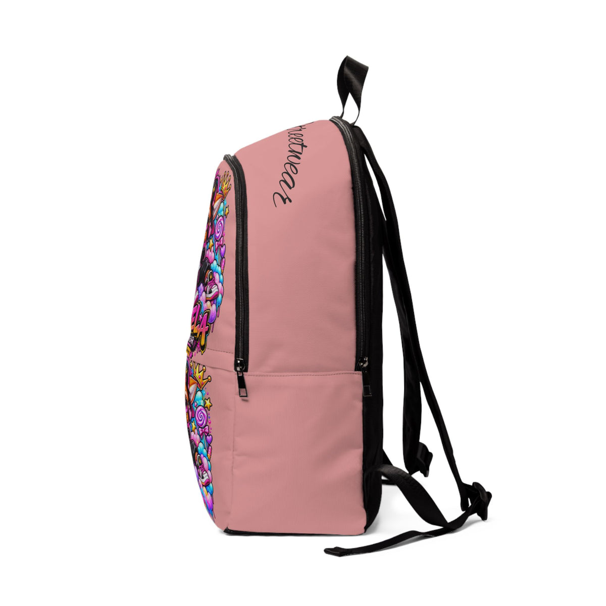 Pink Fox Backpack — Fox Streetwear Star School Bag