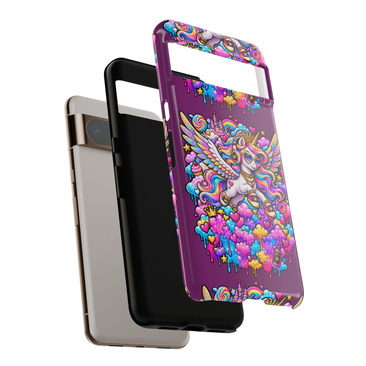 Unicorn Cute Tough Case — Colorful Rainbow Pegasus Phone Case