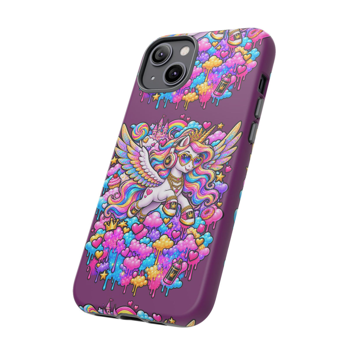 Unicorn Cute Tough Case — Colorful Rainbow Pegasus Phone Case