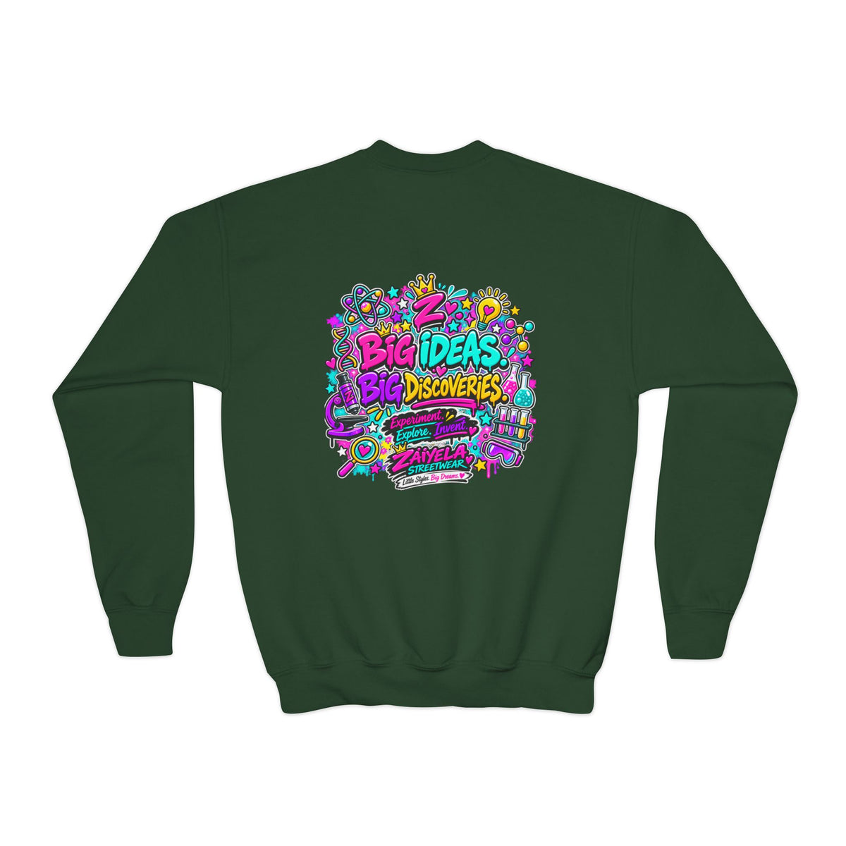Future Scientist Youth Sweatshirt — Bright STEM Crewneck for Kids