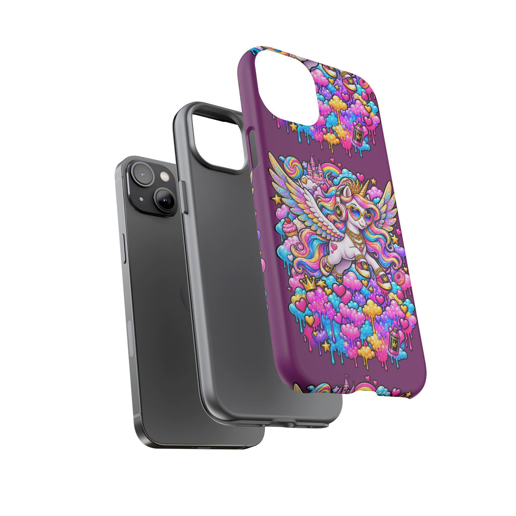 Unicorn Cute Tough Case — Colorful Rainbow Pegasus Phone Case