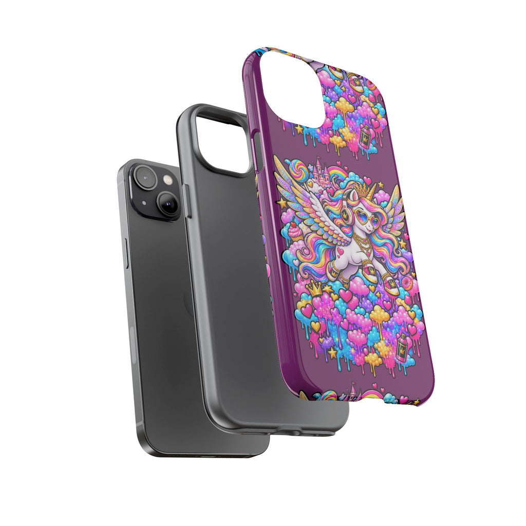 Unicorn Cute Tough Case — Colorful Rainbow Pegasus Phone Case