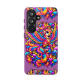 Phone Case — Vibrant Rainbow Phoenix with Headphones