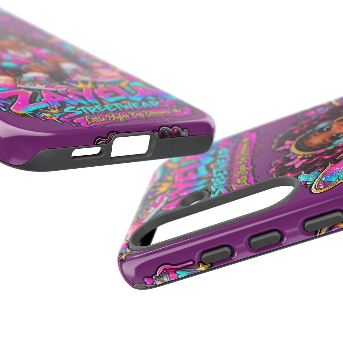 Cute Afro Rainbow Fairy Phone Case Fairy Streetwear Princess Protective Cover