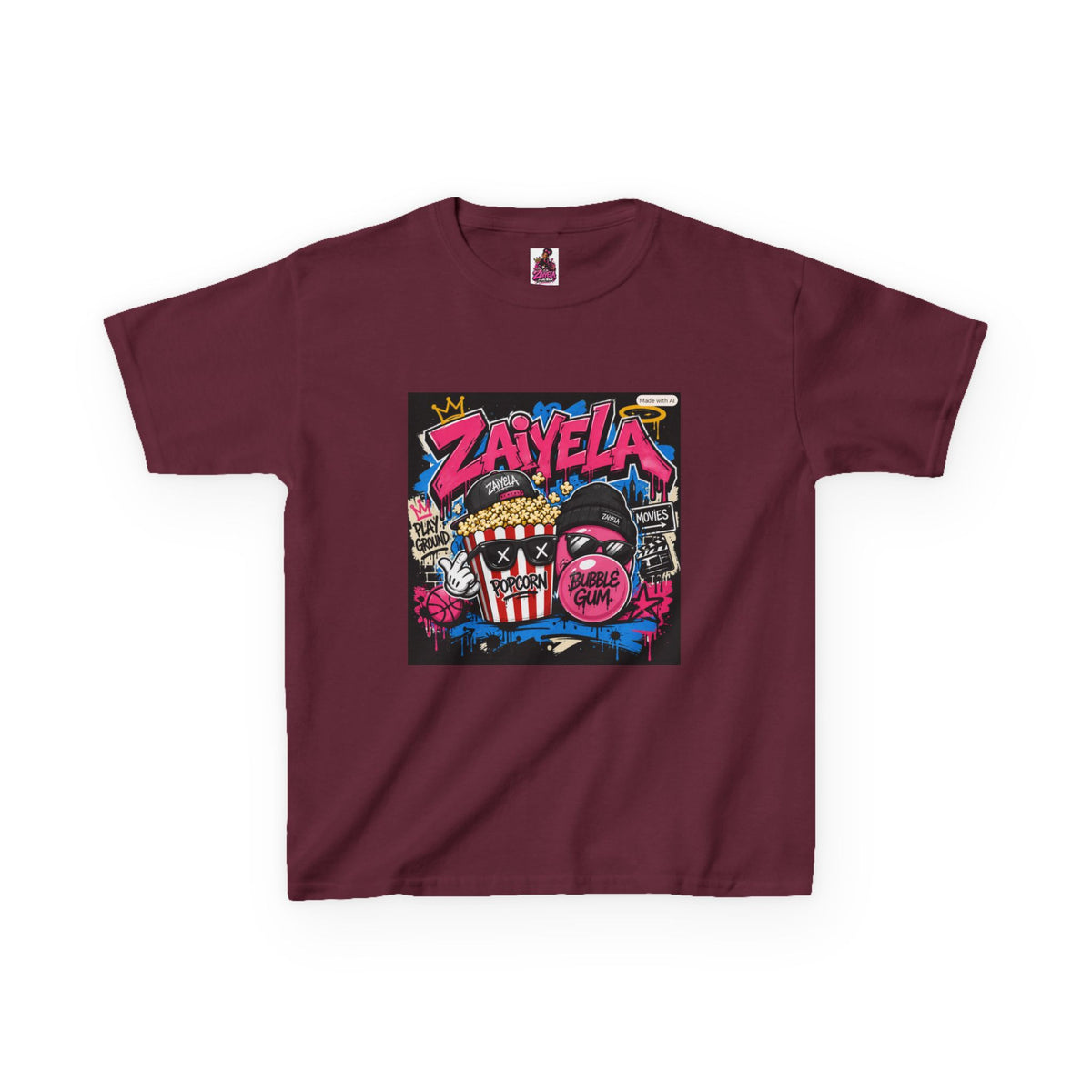 Kids T‑Shirt Big Dreams Inspiring Cartoon Tee for Aspiring Kids