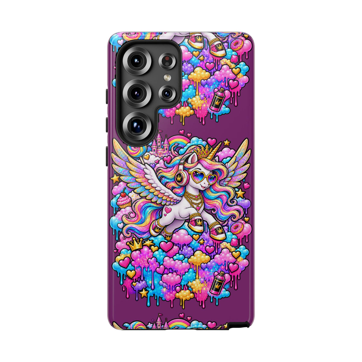 Unicorn Cute Tough Case — Colorful Rainbow Pegasus Phone Case
