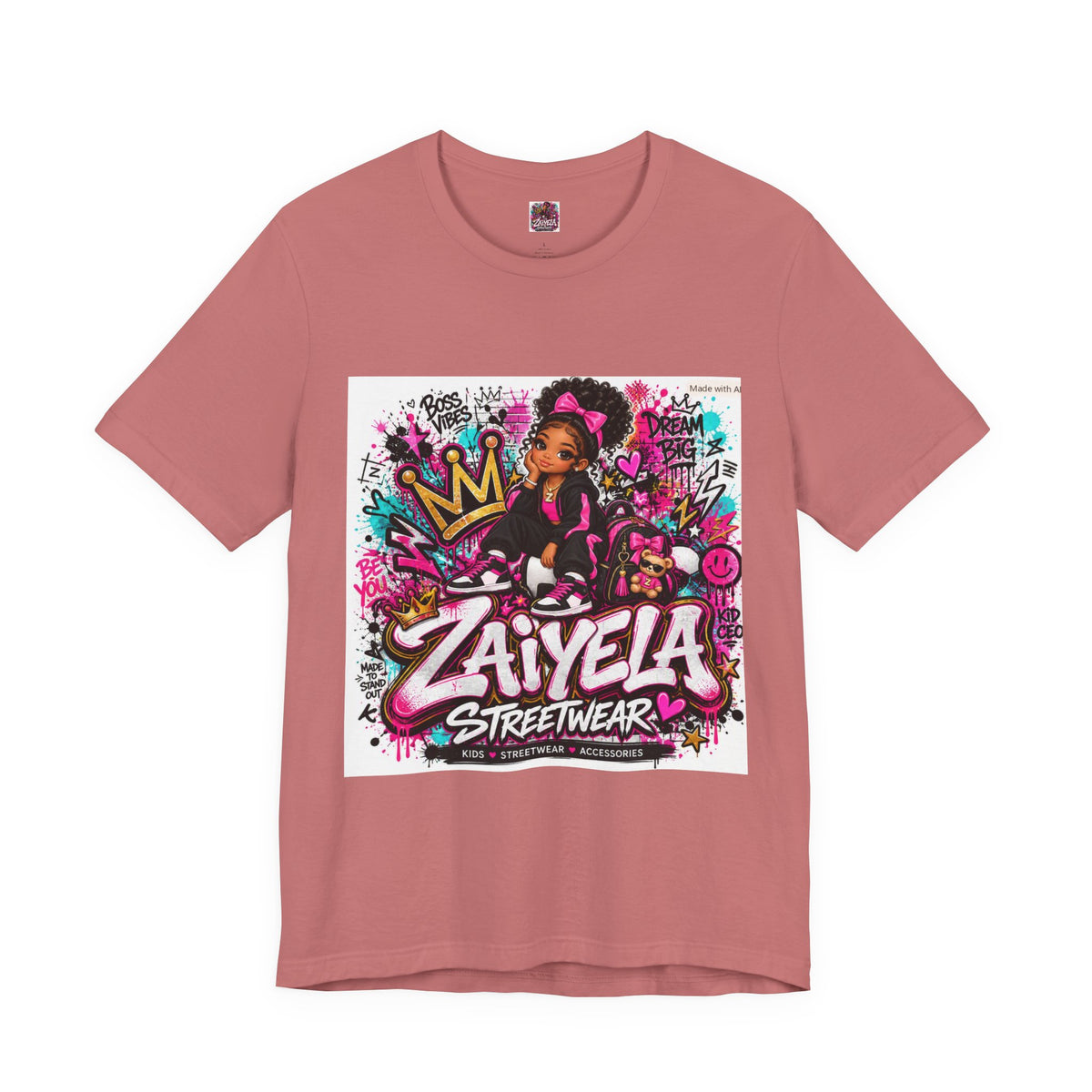 Zaiyela Streetwear Graffiti Tee