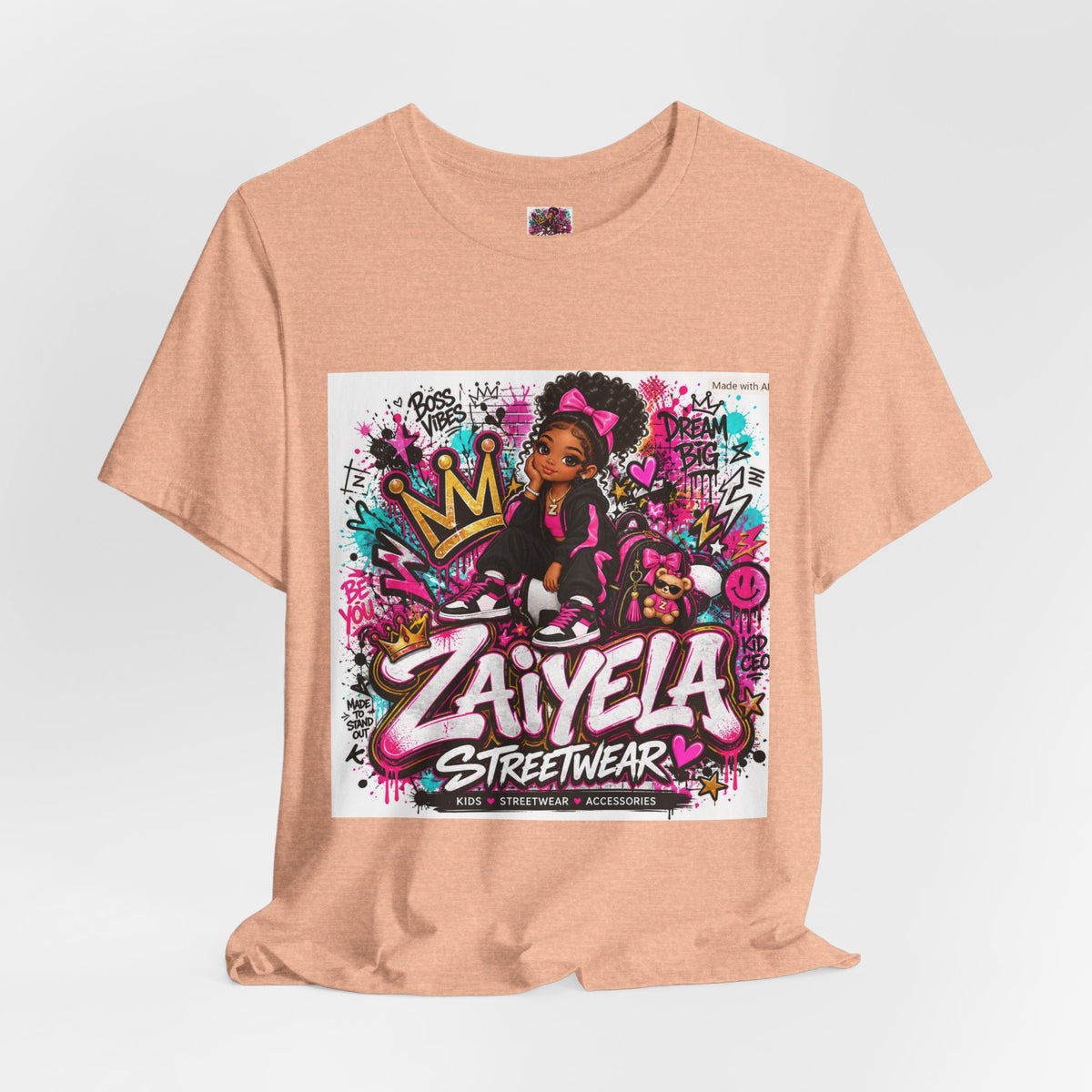 Zaiyela Streetwear Graffiti Tee