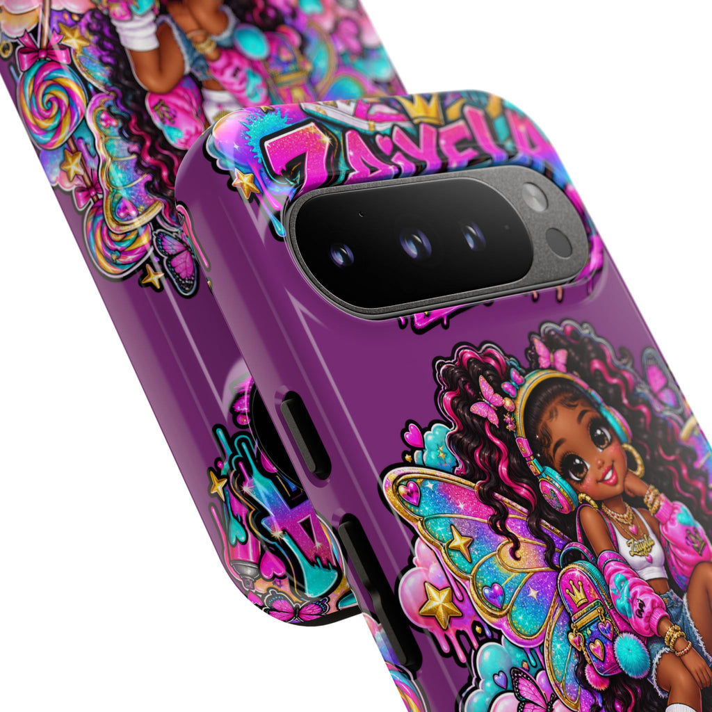Cute Afro Rainbow Fairy Phone Case Fairy Streetwear Princess Protective Cover
