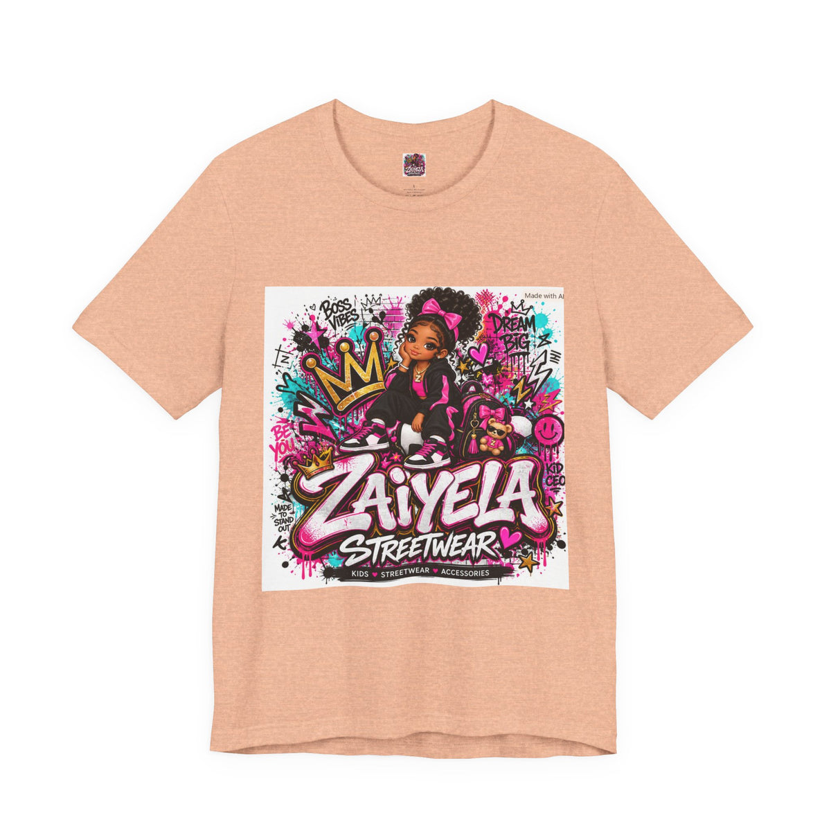Zaiyela Streetwear Graffiti Tee