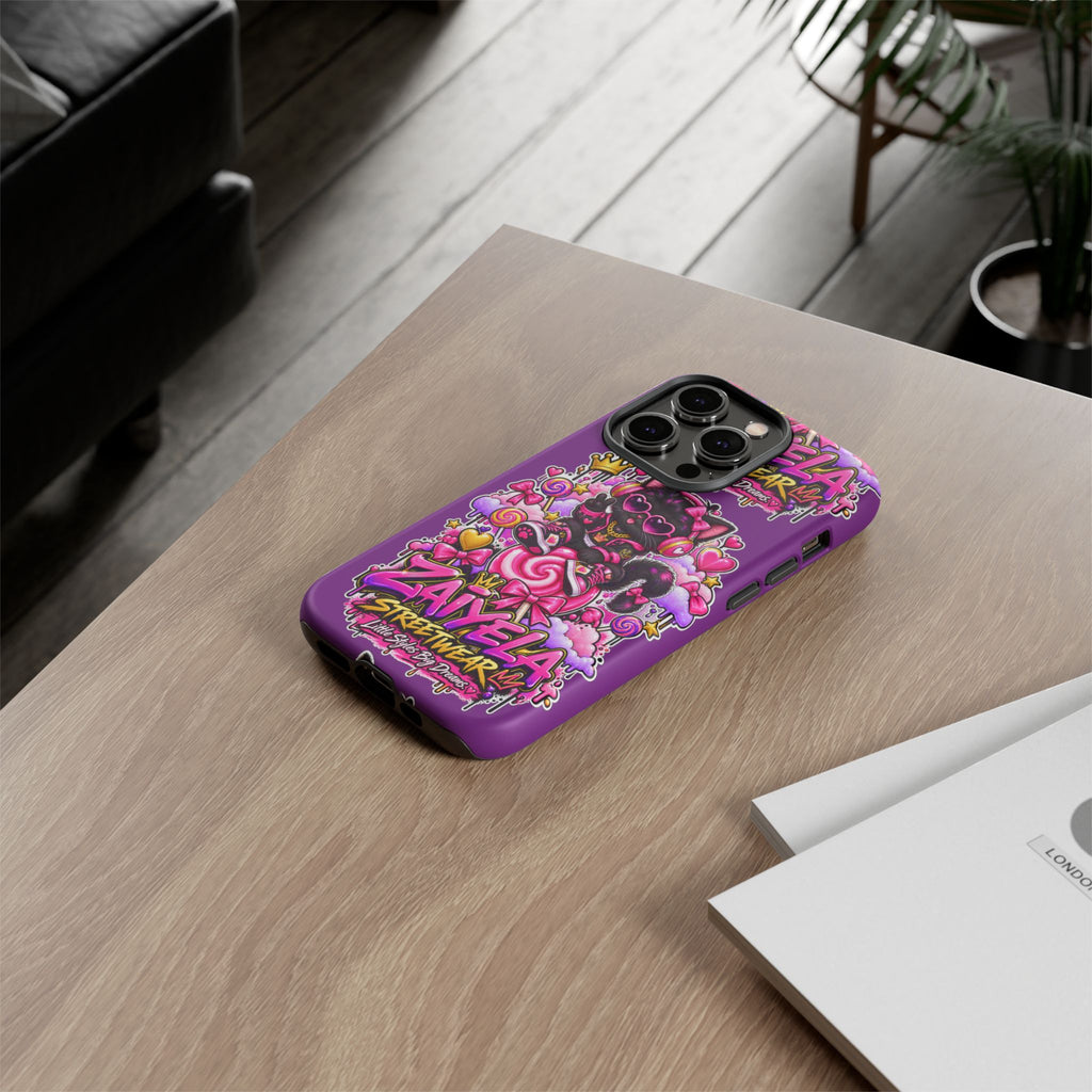 Cute Black Cat Candy Phone Case — Zaiyela Streetwear Magical Kitty