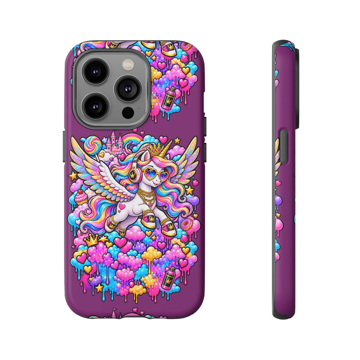 Unicorn Cute Tough Case — Colorful Rainbow Pegasus Phone Case
