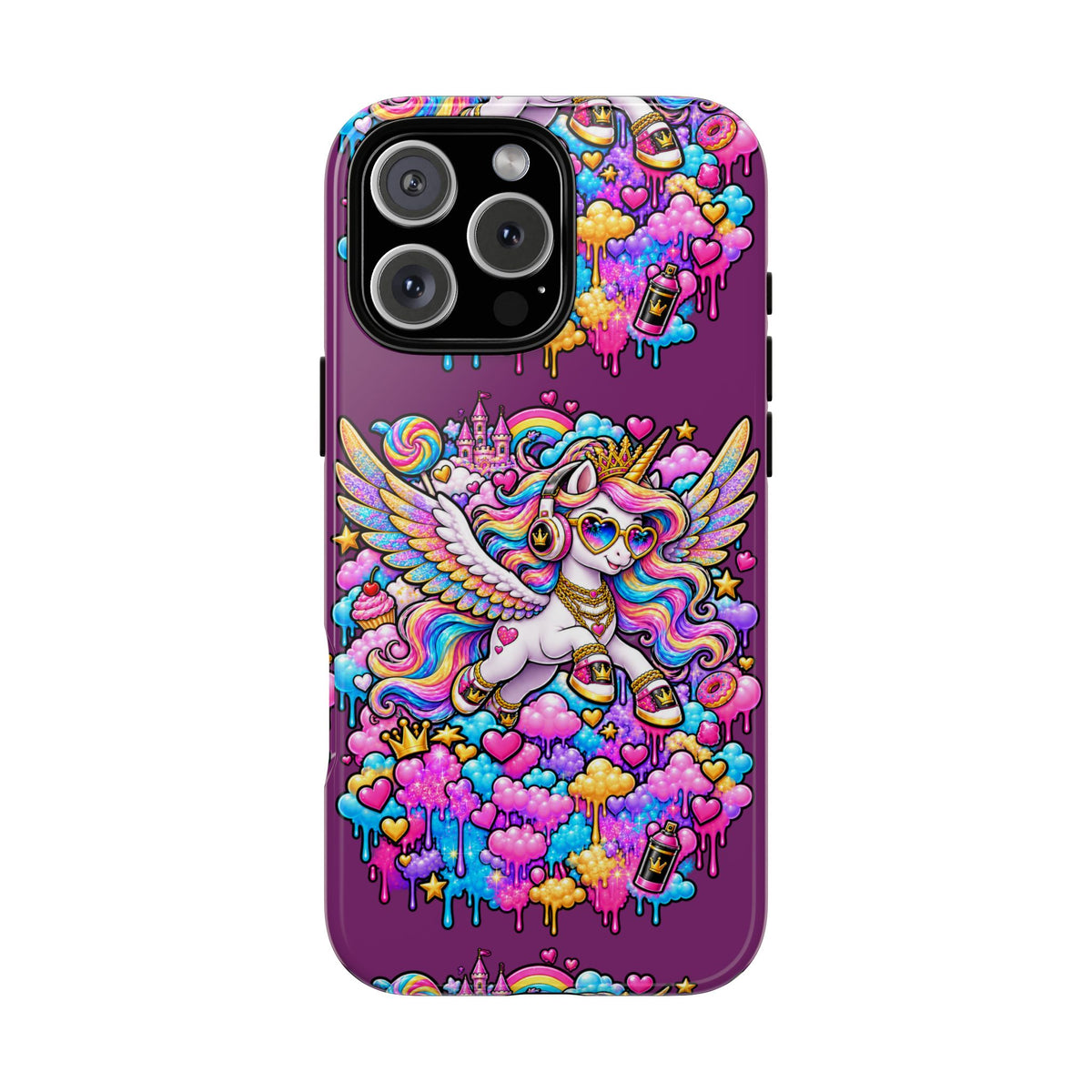 Unicorn Cute Tough Case — Colorful Rainbow Pegasus Phone Case