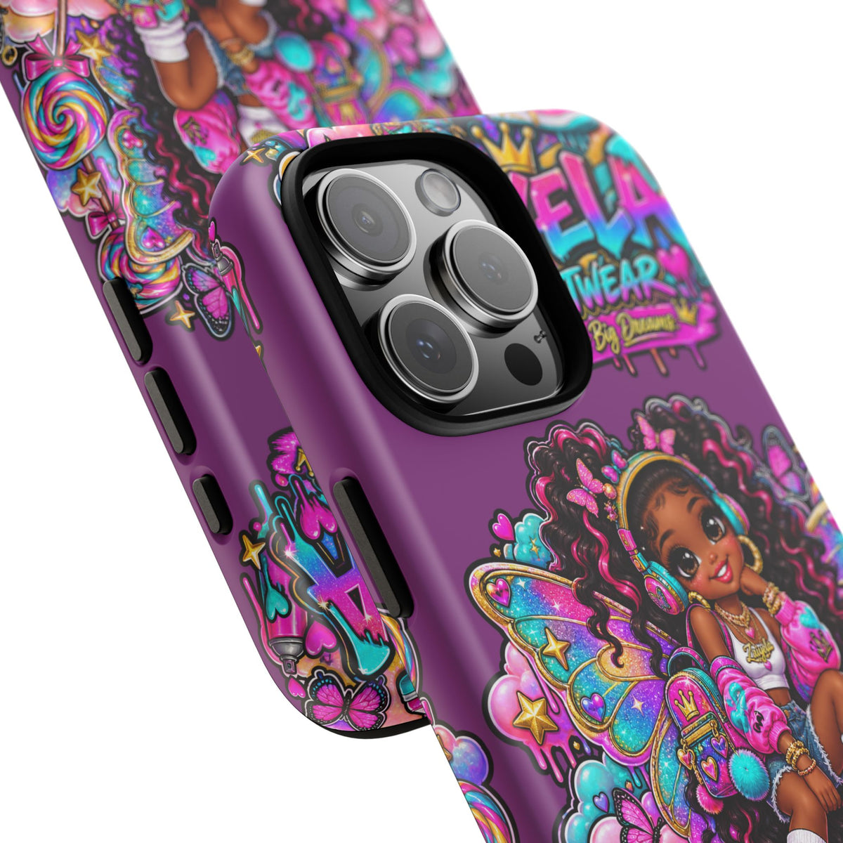 Cute Afro Rainbow Fairy Phone Case Fairy Streetwear Princess Protective Cover