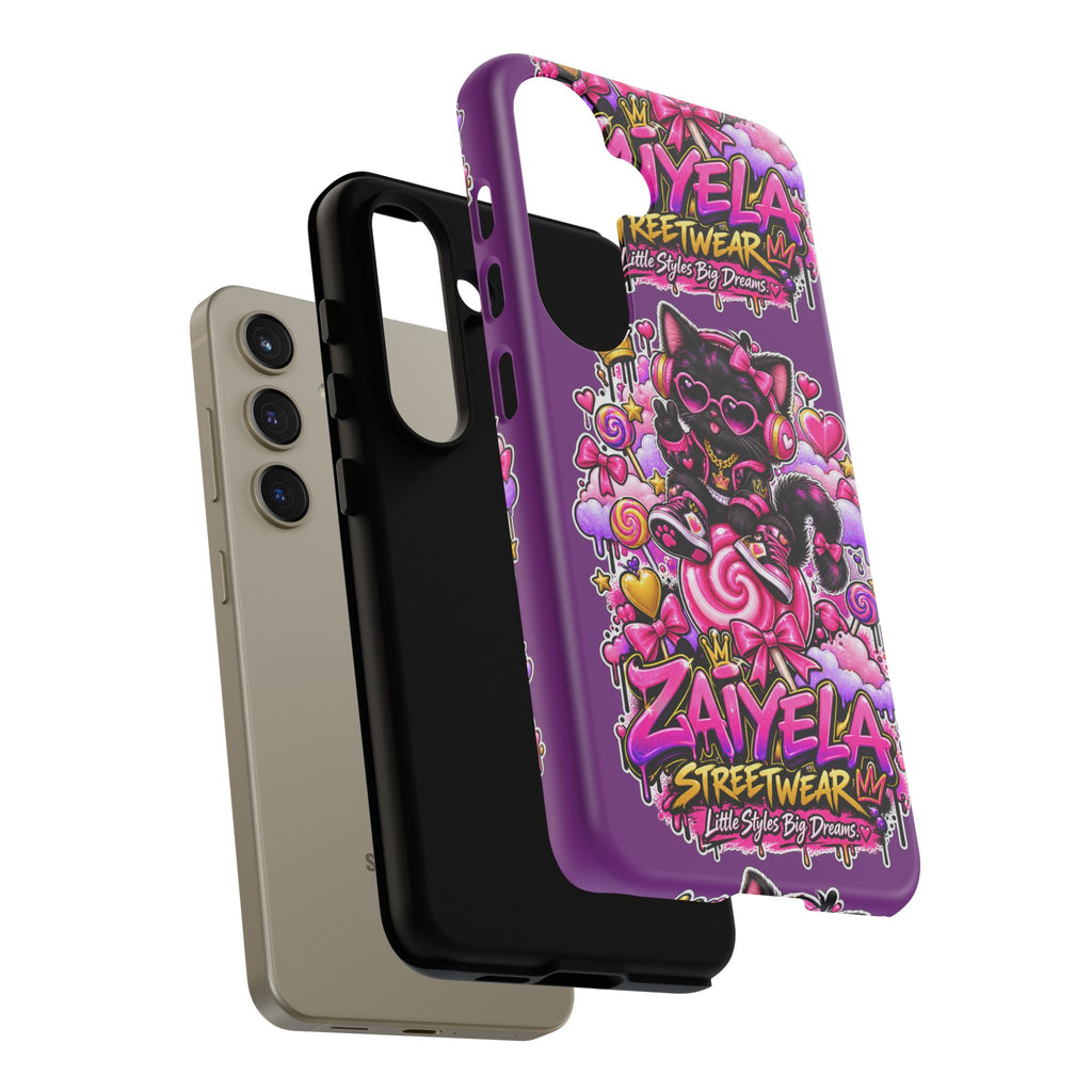 Cute Black Cat Candy Phone Case — Zaiyela Streetwear Magical Kitty