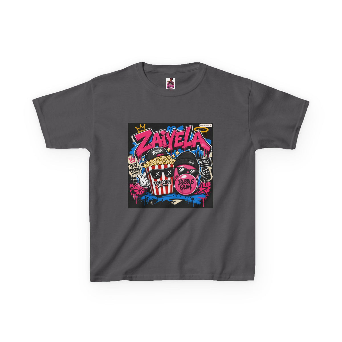 Kids T‑Shirt Big Dreams Inspiring Cartoon Tee for Aspiring Kids