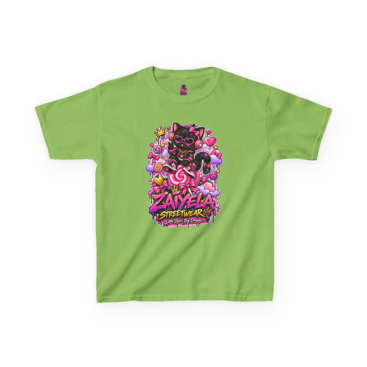 Kids Tee — Zaiyela Streetwear Cute Magical Kitty