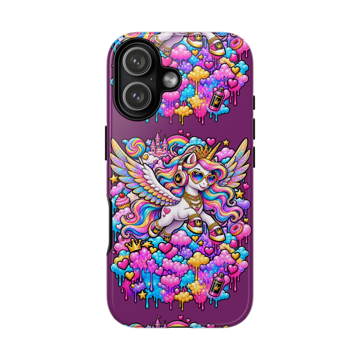 Unicorn Cute Tough Case — Colorful Rainbow Pegasus Phone Case