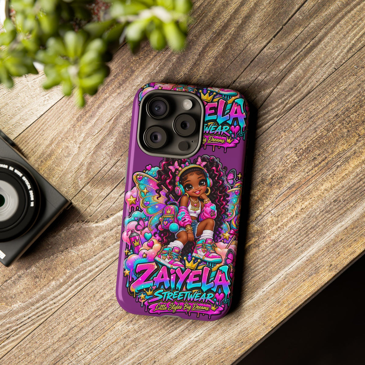 Cute Afro Rainbow Fairy Phone Case Fairy Streetwear Princess Protective Cover