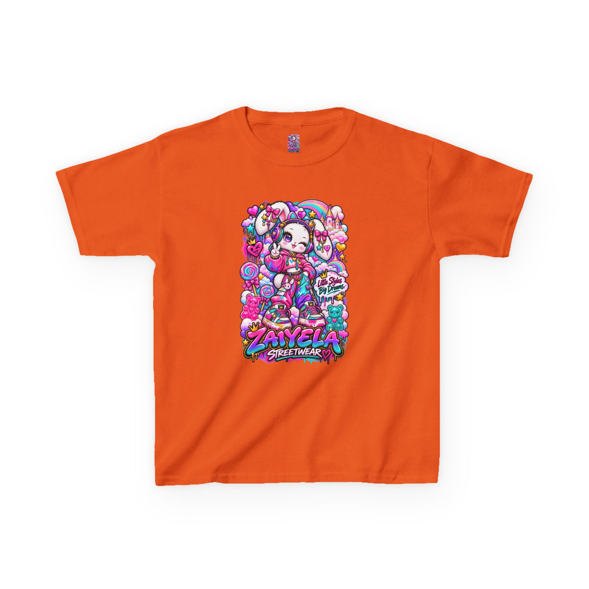 Kids Tee — Colorful Anime Candy Character Bunny Candy Dream