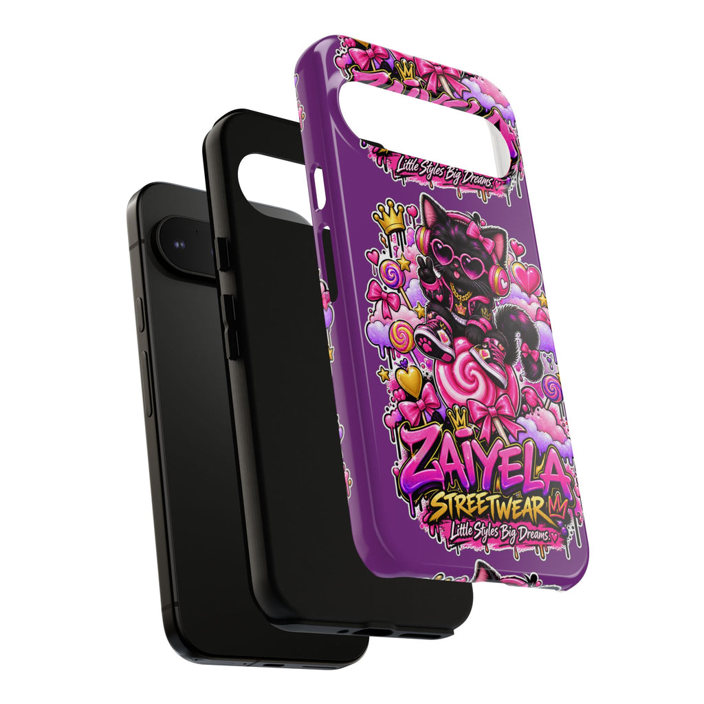 Cute Black Cat Candy Phone Case — Zaiyela Streetwear Magical Kitty