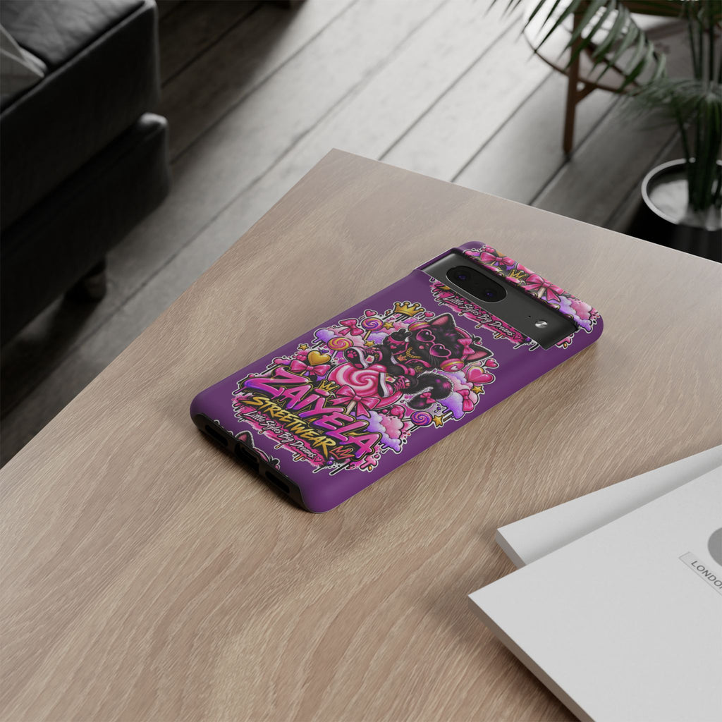 Cute Black Cat Candy Phone Case — Zaiyela Streetwear Magical Kitty