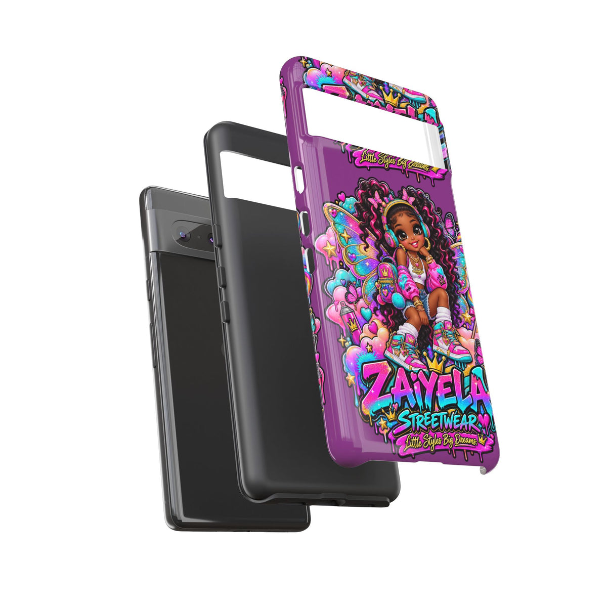 Cute Afro Rainbow Fairy Phone Case Fairy Streetwear Princess Protective Cover