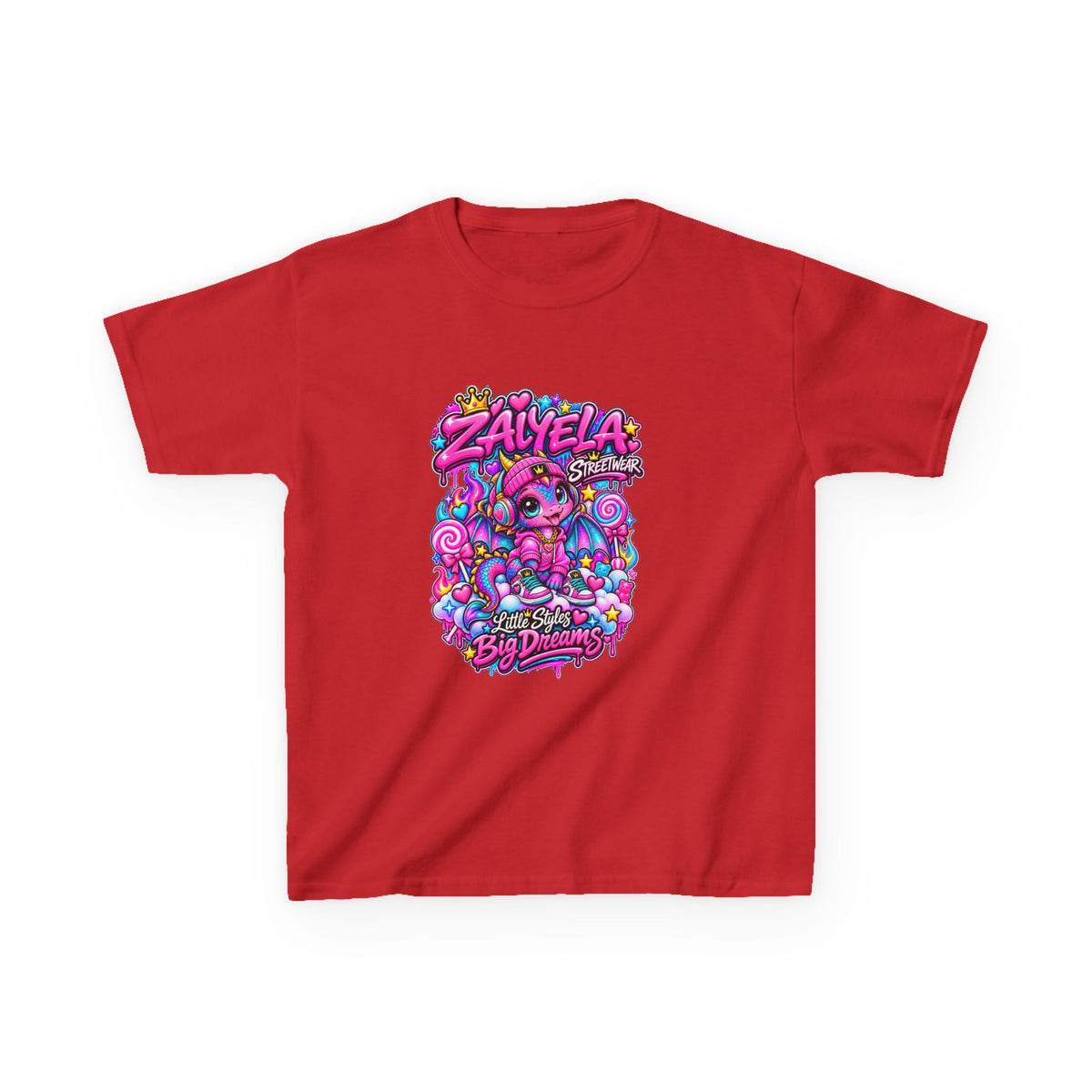 Kids Tee — Colorful Candy Galaxy "Zayelia" Graphic