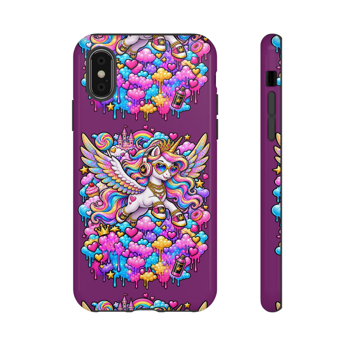 Unicorn Cute Tough Case — Colorful Rainbow Pegasus Phone Case